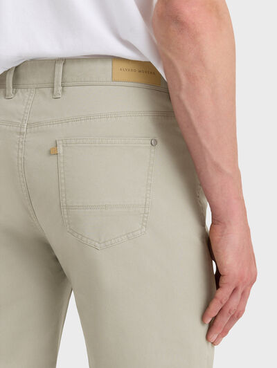 PANTALON DIAGONAL 5P BEIGE