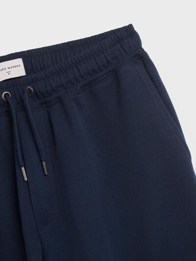 BERMUDA PUNTO AZUL MARINO