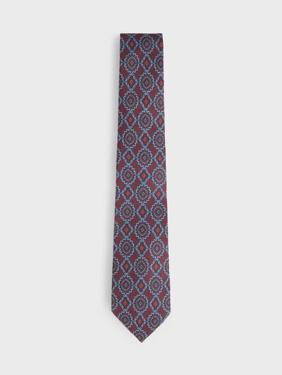 CORBATA PRINTED BURDEOS