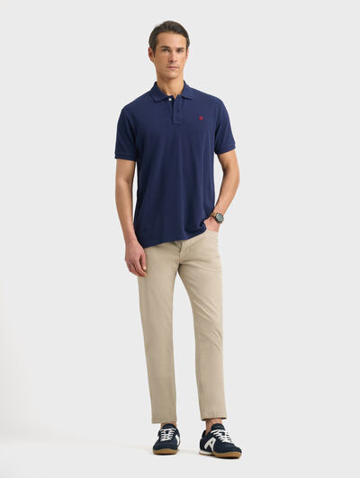 POLO BASIC AZUL MARINO