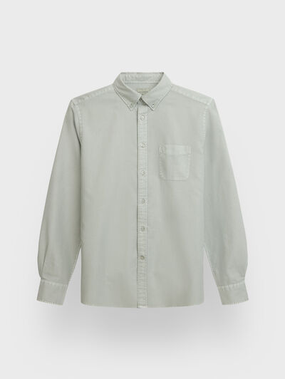CAMISA OXFORD POCKET DYE VERDE