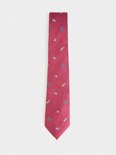 CORBATA JACQUARD MF BURDEOS