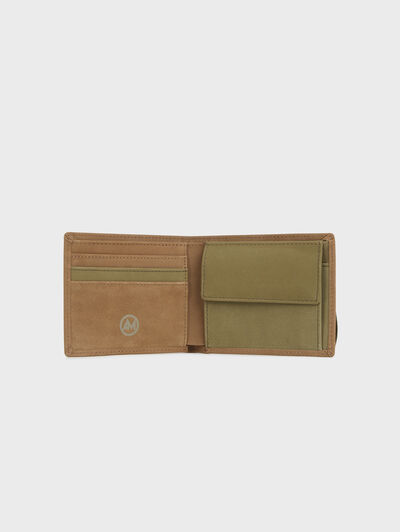 CARTERA ELASTICO PIEL  CAMEL