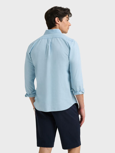 POLERA DENIM CELESTE