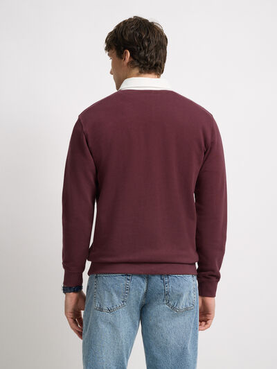 SUDADERA POLO AM1976 BURDEOS