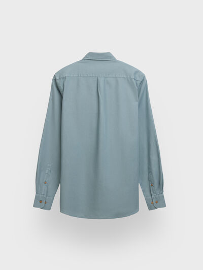 CAMISA PANAMA BOLSILLOS AZUL