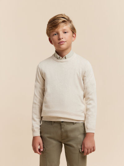 JERSEY ROUND NECK KIDS CRUDO
