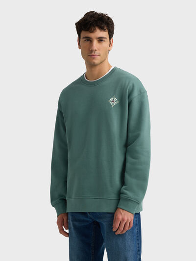 SUDADERA ETHNIC VERDE