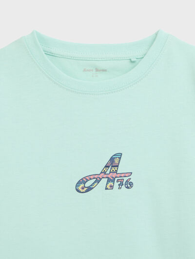 CAMISETA MASAI KIDS VERDE AGUA