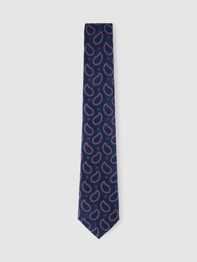 CORBATA JACQUARD MF AZUL MARINO