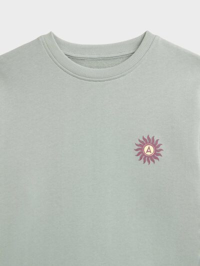 SUDADERA WAVE KIDS VERDE