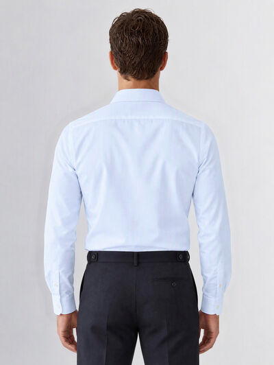CAMISA MISTER HERRINGBONE CELESTE