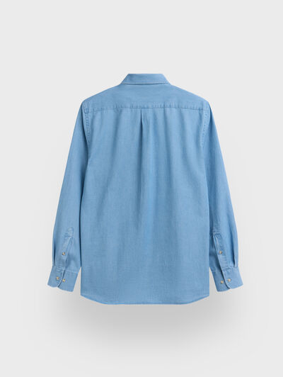 CAMISA DENIM BUTTON DOWN CELESTE