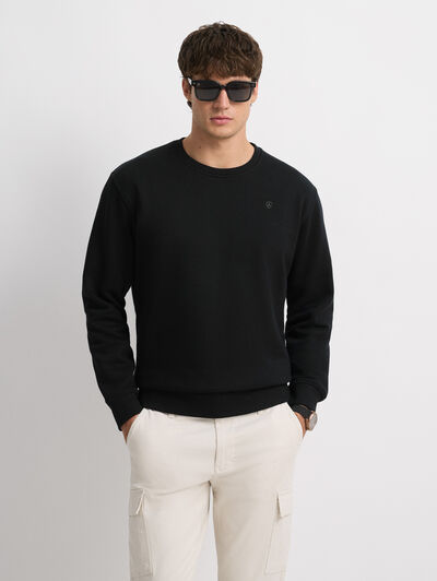 SUDADERA BASICA NEGRO