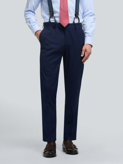 PANTALON PLAIN SLIM AZUL MARINO