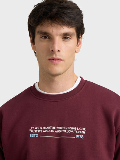 SUDADERA MIRACLES BURDEOS