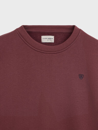 SUDADERA BASICA BURDEOS