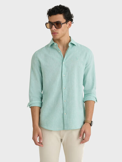 CAMISA LINO ALEX VERDE