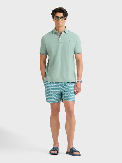 POLO CONTRAST VERDE