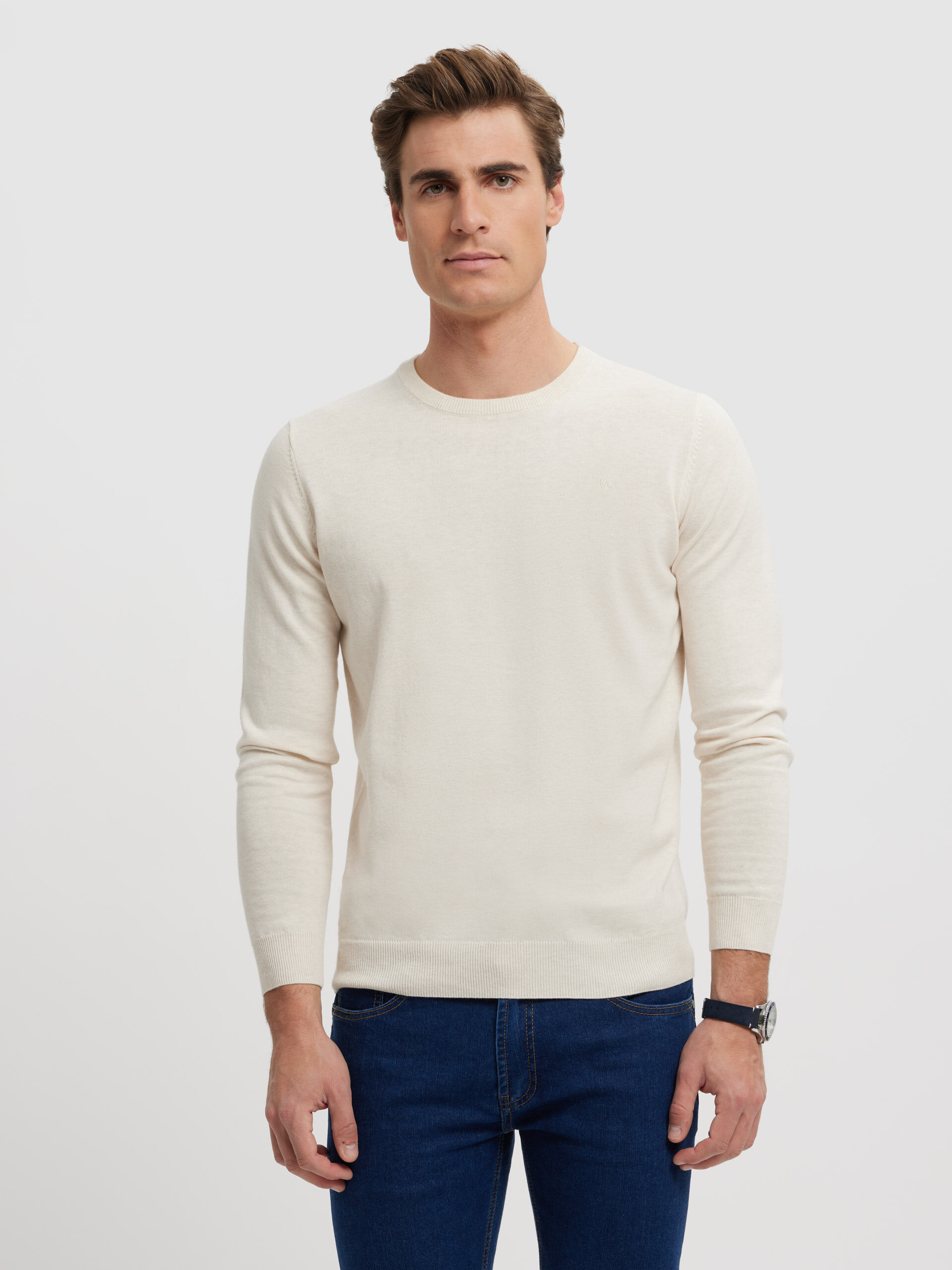 JERSEY ROUND NECK CRUDO