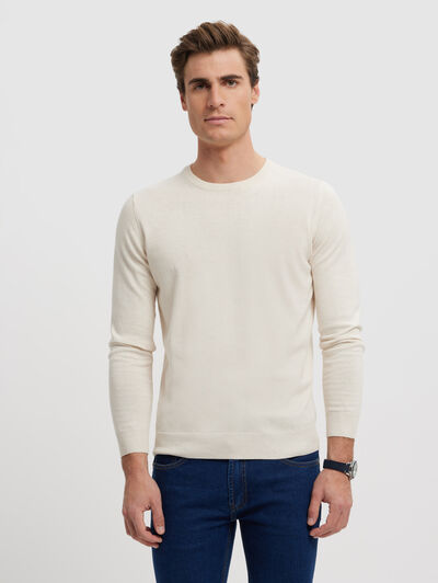 JERSEY ROUND NECK CRUDO
