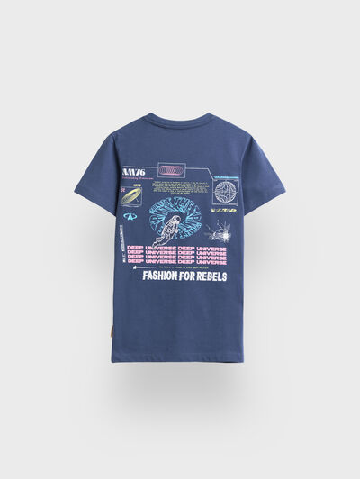 CAMISETA SPACE KIDS AZUL MARINO