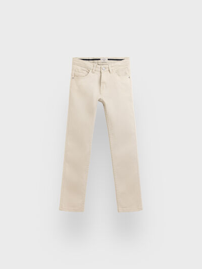 PANTALON 5 POCKETS KIDS BEIGE