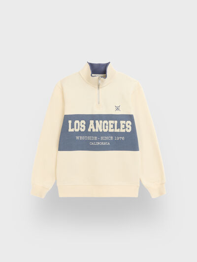 SUDADERA CALIFORNIA KIDS BEIGE