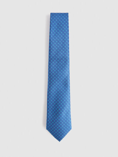 CORBATA JACQUARD MF AZUL MARINO