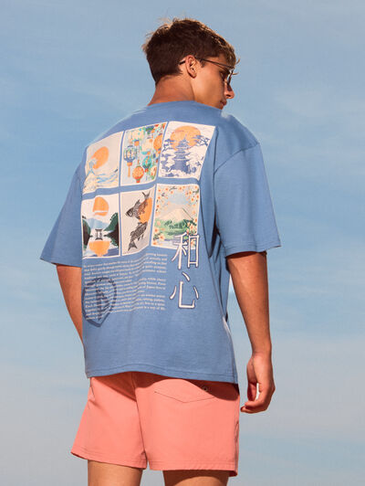 CAMISETA SAKURA AZUL