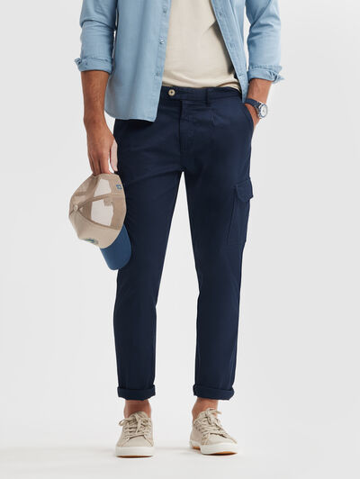 PANTALON CARGO AZUL MARINO