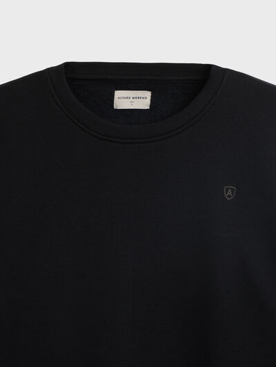 SUDADERA BASICA NEGRO