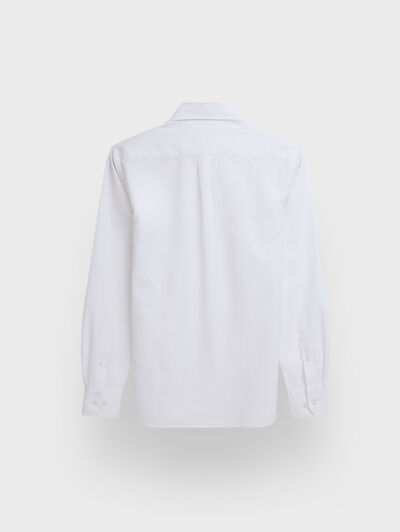 CAMISA LINO CHAMBRAY BLANCO