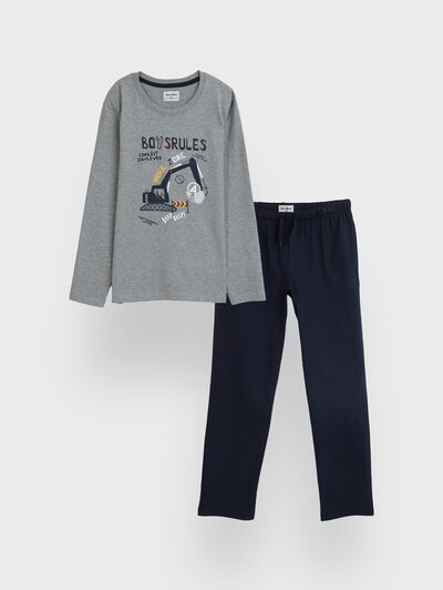 PIJAMA ZONE KIDS GRIS