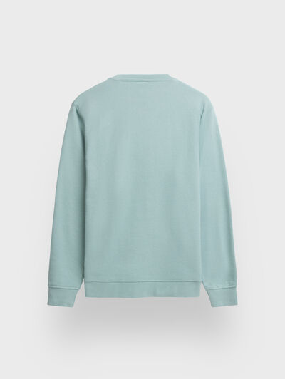 SUDADERA BASICA VERDE AGUA