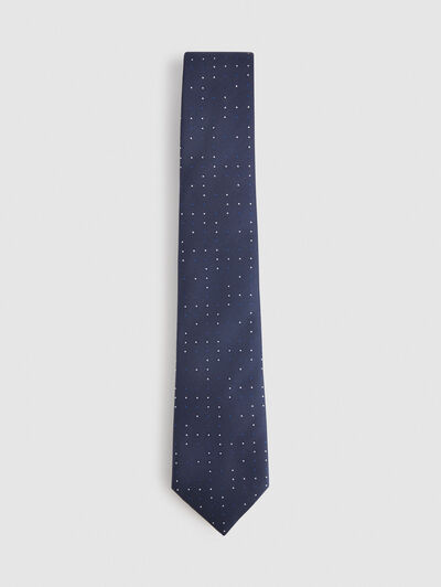 CORBATA JACQUARD MF AZUL MARINO