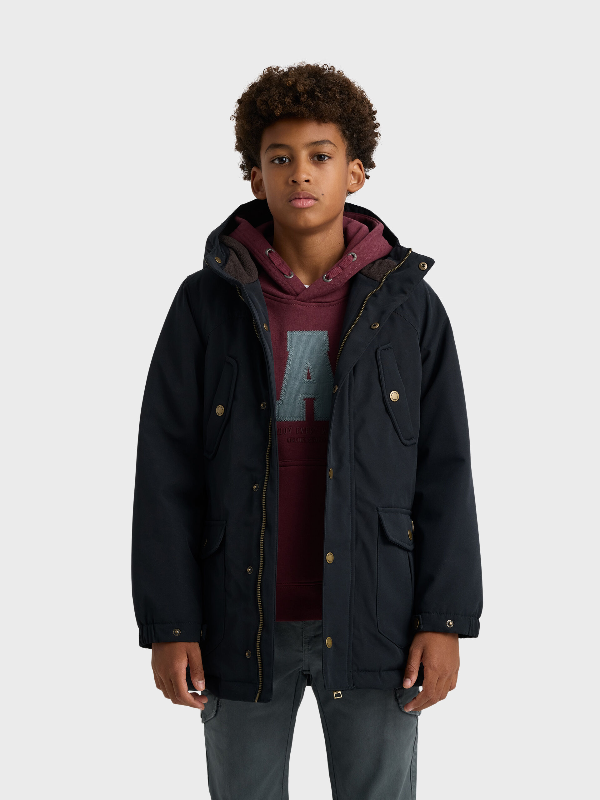 PARKA EASTON KIDS AZUL MARINO