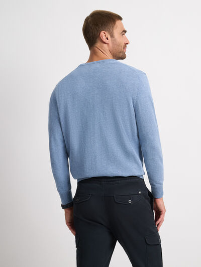 JERSEY V-NECK TRENDY CELESTE