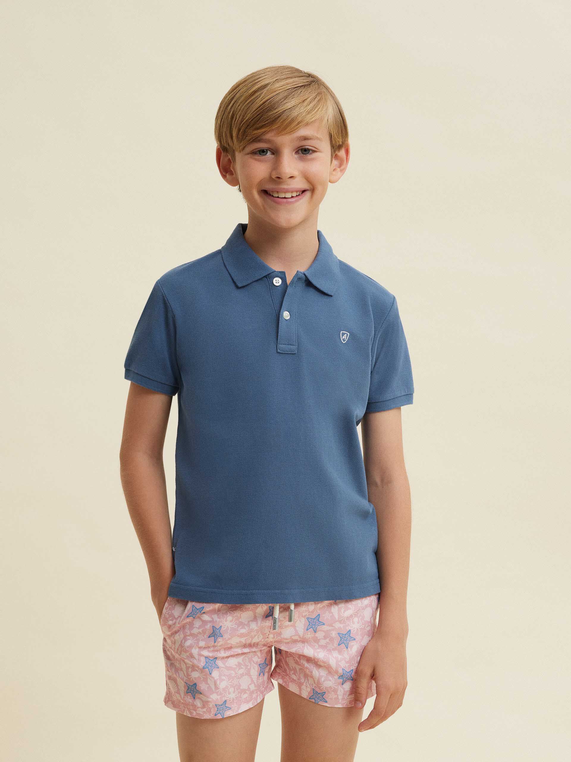 POLO TRENDY KIDS AZUL