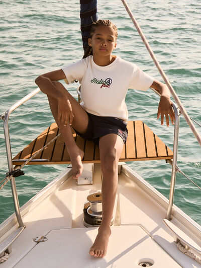 CAMISETA ITALIAN KIDS BEIGE