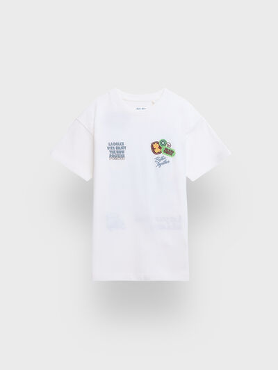 CAMISETA VISUAL KIDS BLANCO