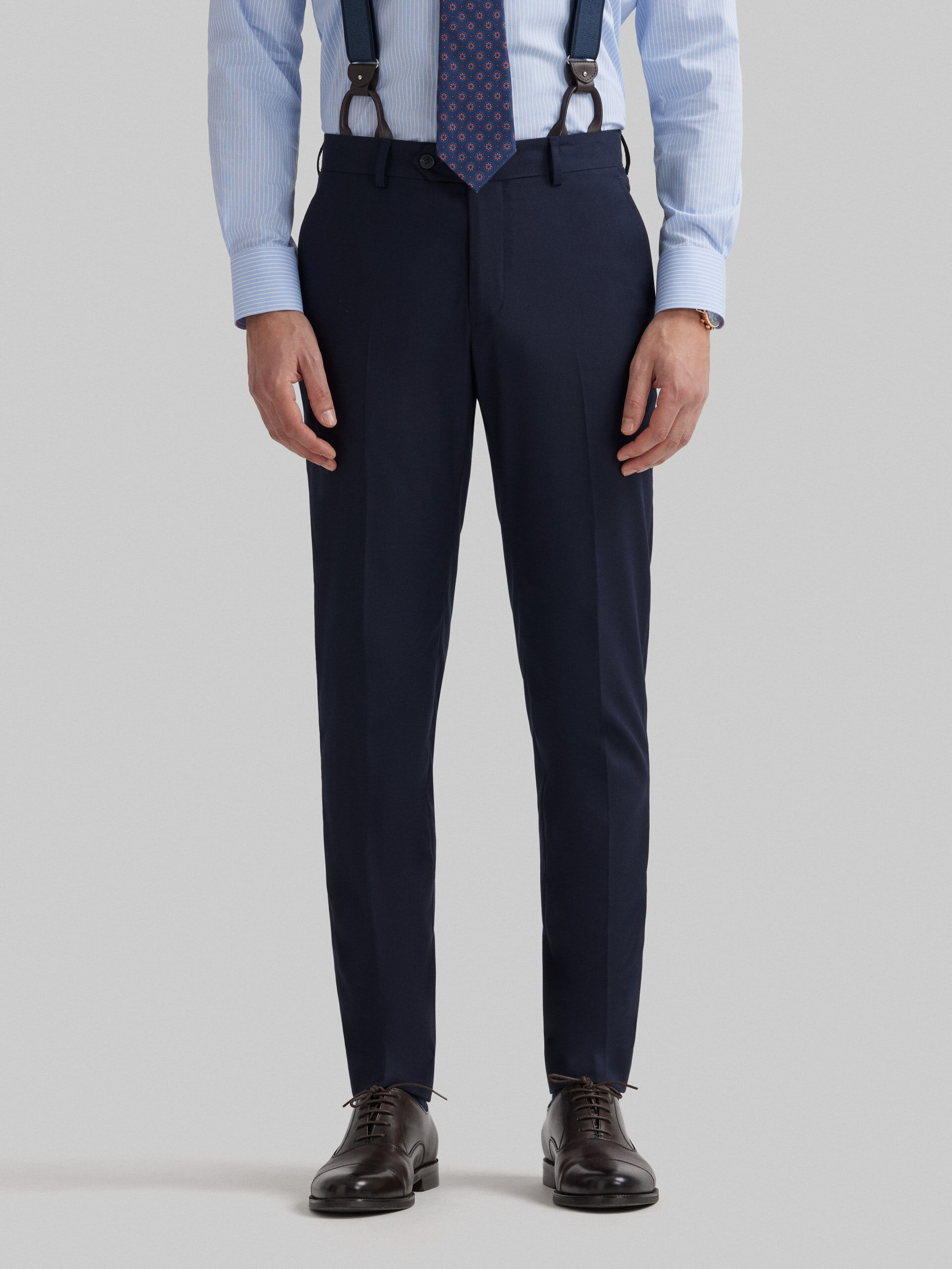PANTALON TWILL CRUZADO AZUL MARINO