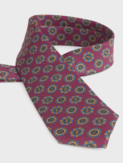 CORBATA PRINTED BURDEOS