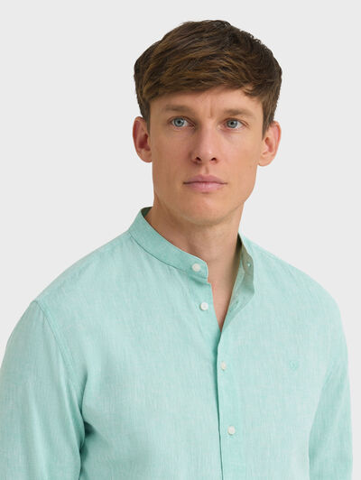 CAMISA LINO MAO VERDE