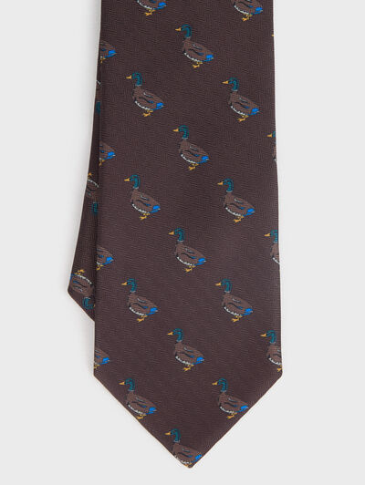 CORBATA PRINTED MARR&Oacute;N
