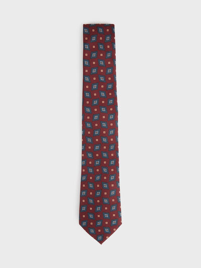 CORBATA PRINTED BURDEOS