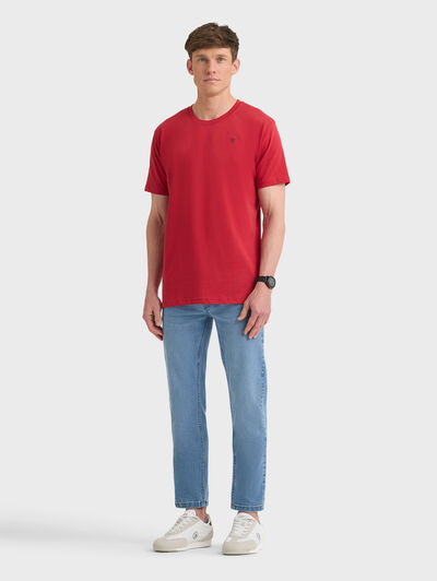 CAMISETA BASICA ROJO