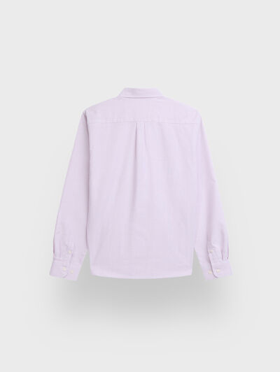 CAMISA OXFORD MIL RAYAS KIDS BURDEOS