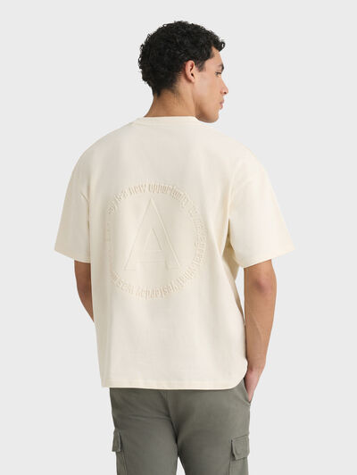 CAMISETA RELIEF BEIGE