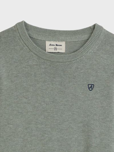 JERSEY ROUND NECK KIDS VERDE